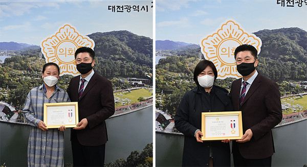 안선영(왼쪽 사진) ‧ 조은경 의원 [대전 중구의회 제공]