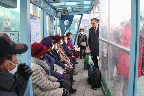 김기웅 충남 서천군수 민심투어 모습 [충남 서천군 제공]