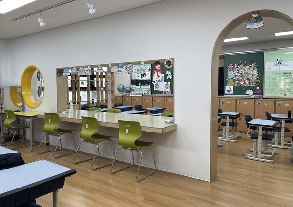 동호초등학교에 교육경비를 지원 돌봄교실을 리모델링한 모습. [성동구 제공]