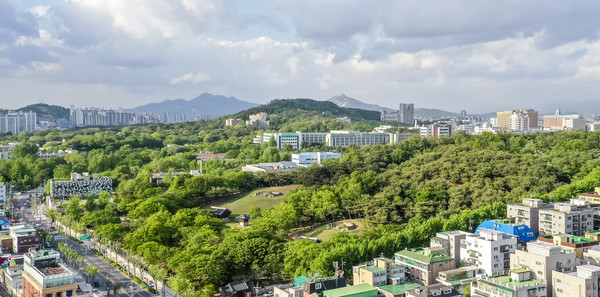 천장산과 영휘원 전경. [동대문구 전경]