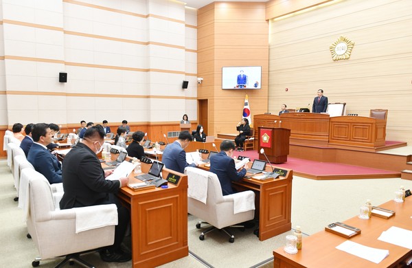 충남 보령시의회(의장 박상모)는 8일 제251회 임시회를 열고 8일간의 회기 운영에 들어갔다. [보령시의회 제공]