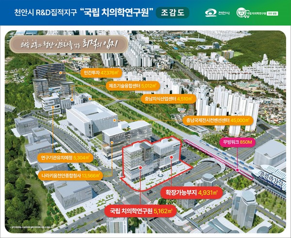 국립치의학연구원 천안 설립 예정지 조감도. [천안시 제공]