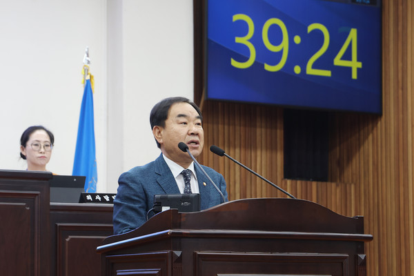 오용환 의원 구정질의. [인천 남동구의회 제공]