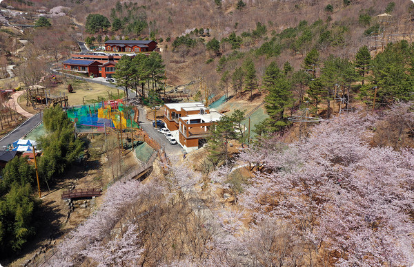 월아산 산림레포츠 시설 전경. [진주시 제공]