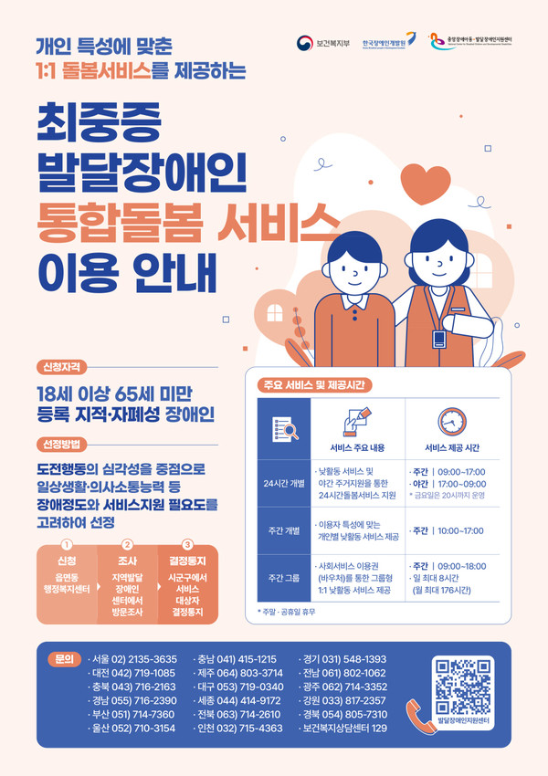 최중증 발달장애인 통합돌봄 서비스 이용 안내문. [강남구 제공]