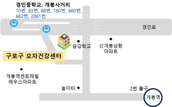 구로구 모자건강센터 약도. [전국매일신문DB]